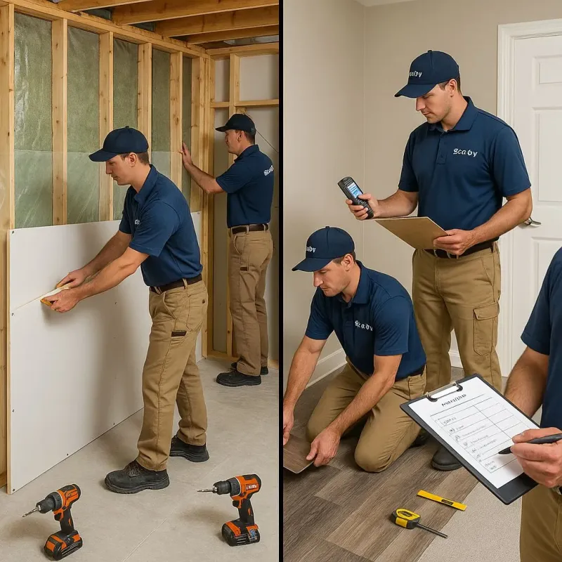 Repairs and Reconstruction process in Sayre, PA
